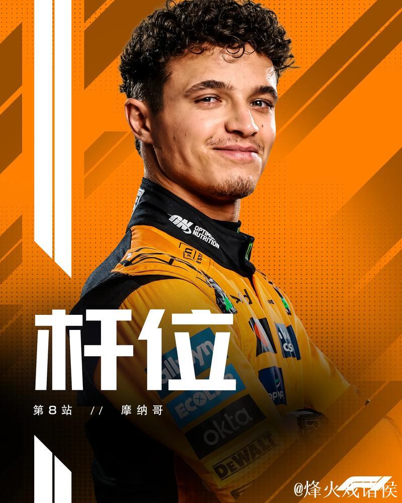 F1-刷新赛道纪录 诺里斯夺得摩纳哥大奖赛杆位 F1-刷新赛道纪录 诺里斯夺得摩纳哥大奖赛杆位